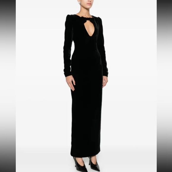 Alessandra Rich Dresses & Skirts - 🖤 Alessandra Rich Black Bow-Detail Dress